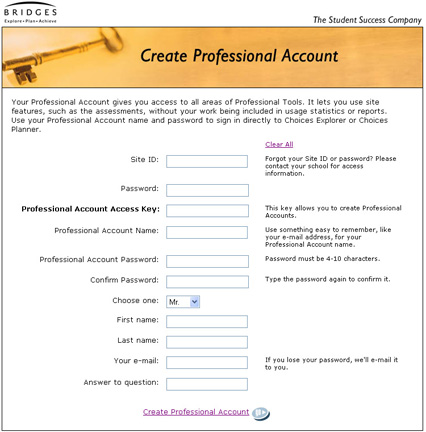 Create a Professional Account